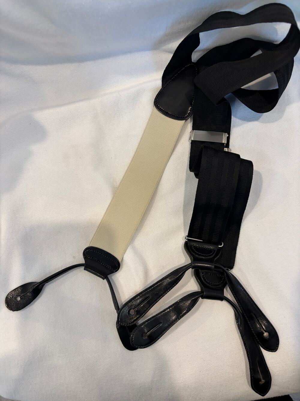 Vintage Trafalgar Brand Suspenders Black